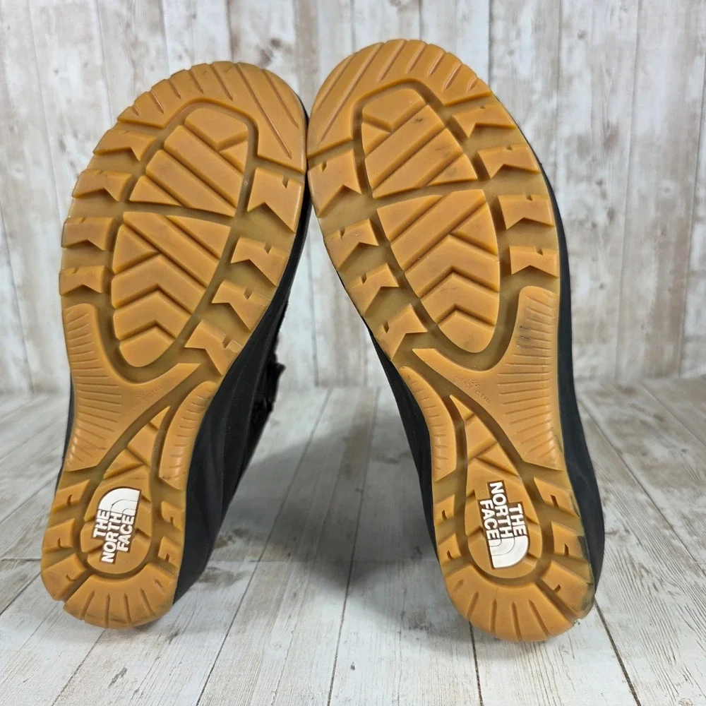 The North Face Waterproof Black Leather Lace Up Duck Snow Boots Womens‎